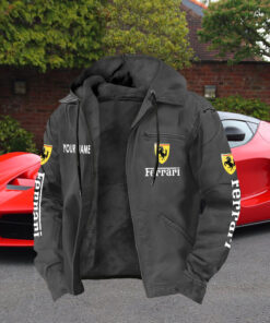 Ferrari Zip Hoodie Customize Name