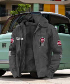 Fiat Zip Hoodie Customize Name