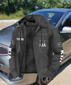 Kia Zip Hoodie Customize Name