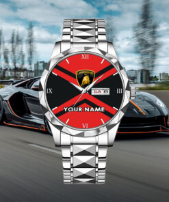 Lamborghini Quartz Watch Customize Name