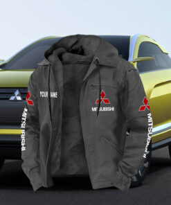 Mitsubishi Zip Hoodie Customize Name