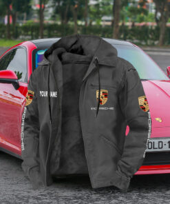 Porsche Zip Hoodie Customize Name
