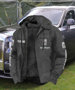 Rolls-Royce Zip Hoodie Customize Name