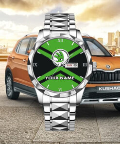 Skoda Quartz Watch Customize Name