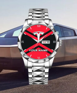 Tesla Quartz Watch Customize Name