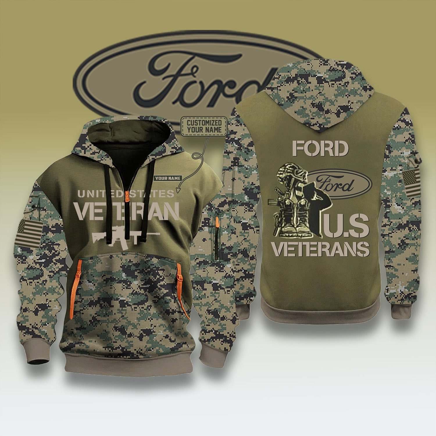 Ford US Veteran Day 2025 Personalised Veterans Shirt