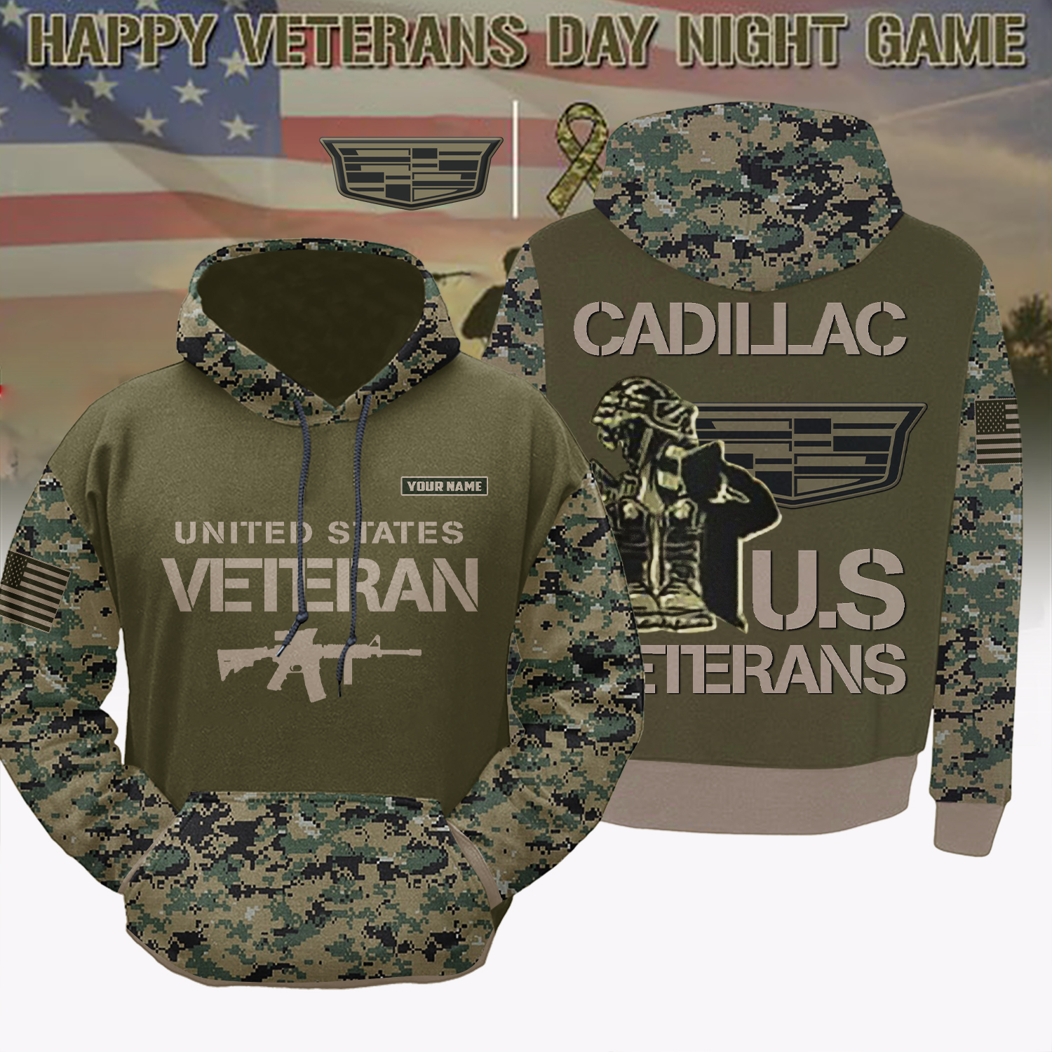 Cadillac US Veteran Day 2025 Personalised Veterans Shirt - Image 4