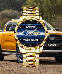 Ford Alloy Luxury Quartz Watch Customize Name