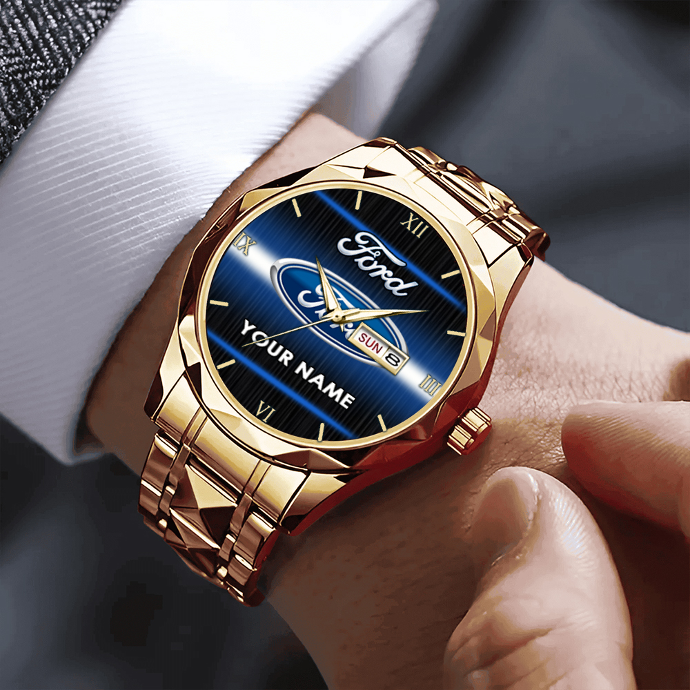 Ford Alloy Luxury Quartz Watch Customize Name - Image 10