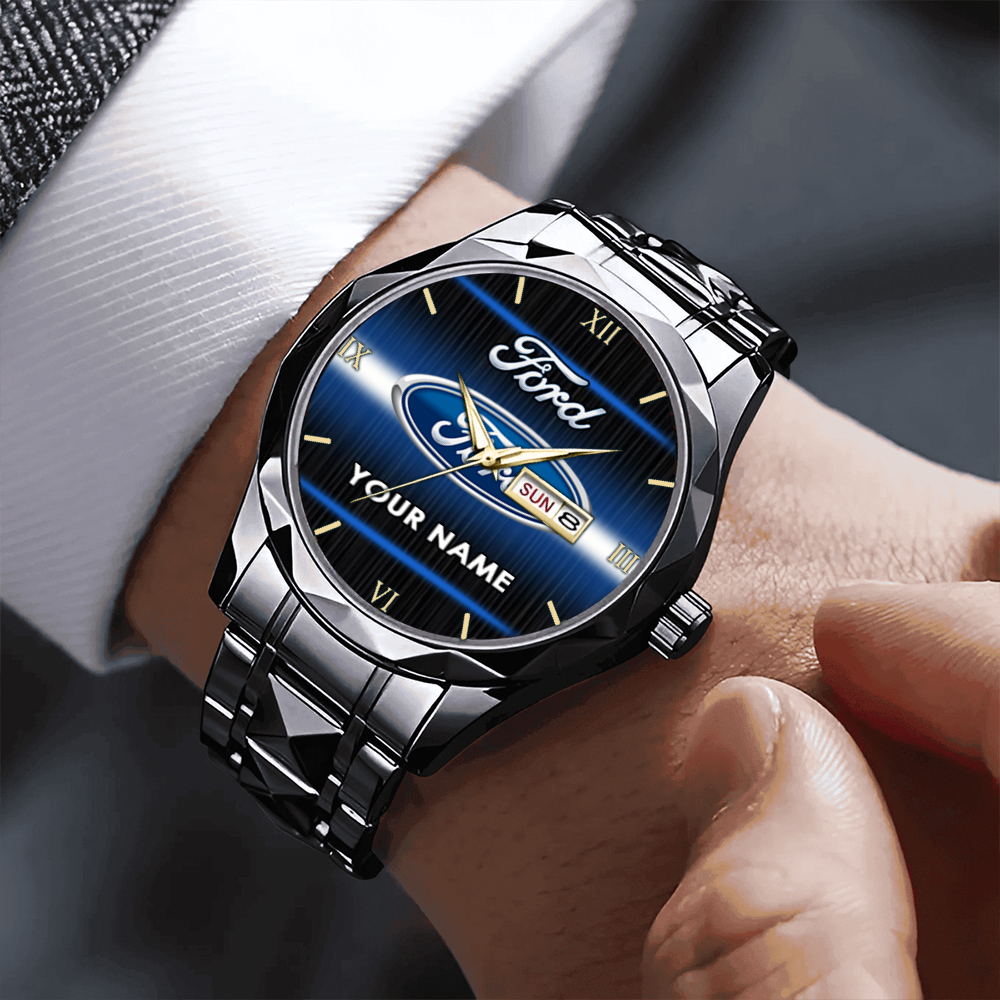 Ford Alloy Luxury Quartz Watch Customize Name - Image 11