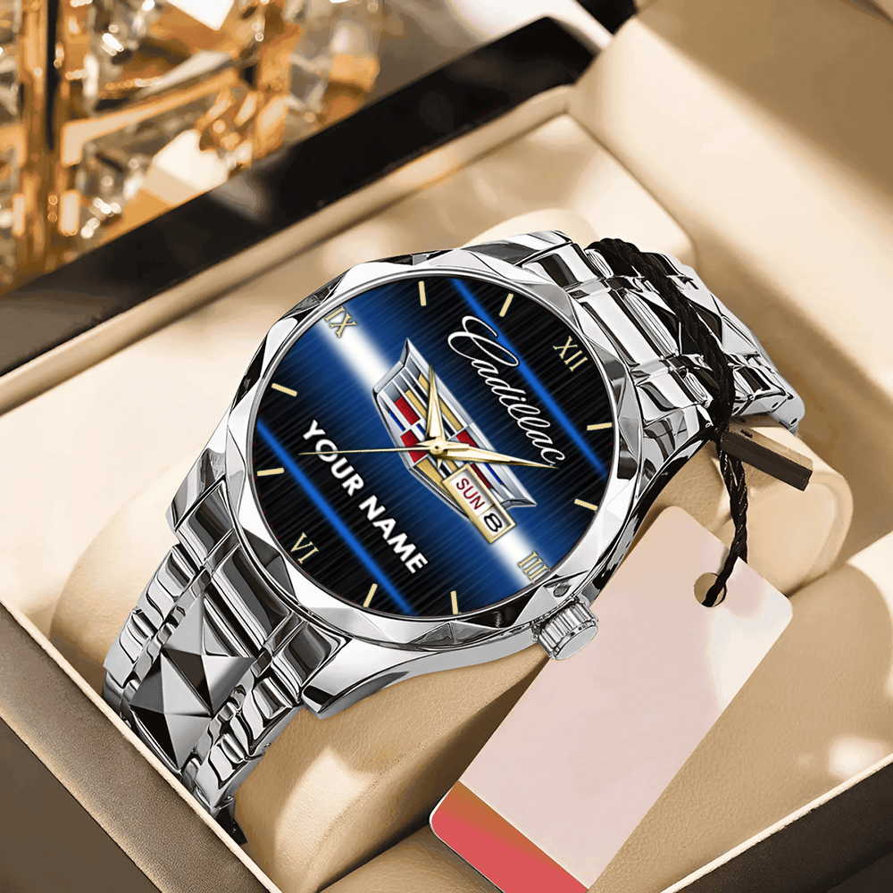Cadillac Alloy Luxury Quartz Watch Customize Name - Image 3