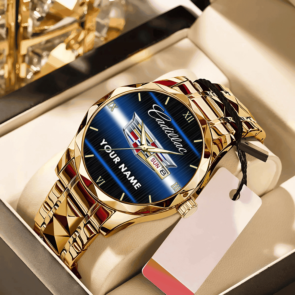 Cadillac Alloy Luxury Quartz Watch Customize Name - Image 5