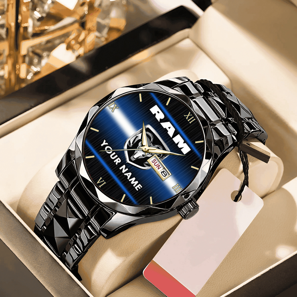 Ram Alloy Luxury Quartz Watch Customize Name - Image 4