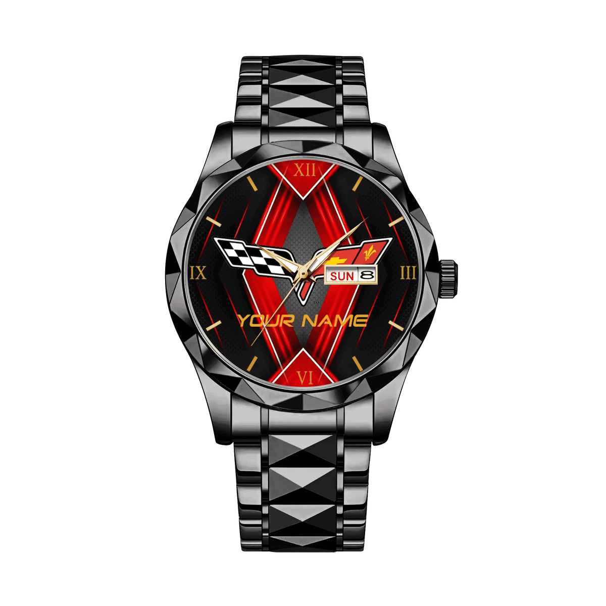 Corvette Alloy Luxury Quartz Watch Customize Name - Image 5
