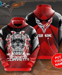 Corvette Hoodie Custom Name