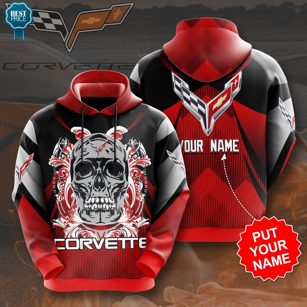 Corvette Hoodie Custom Name