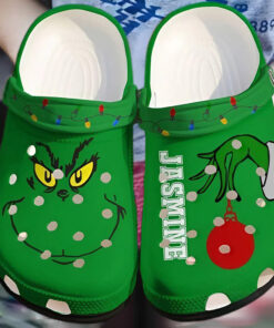 Grinch Christmas Clog Custom Name