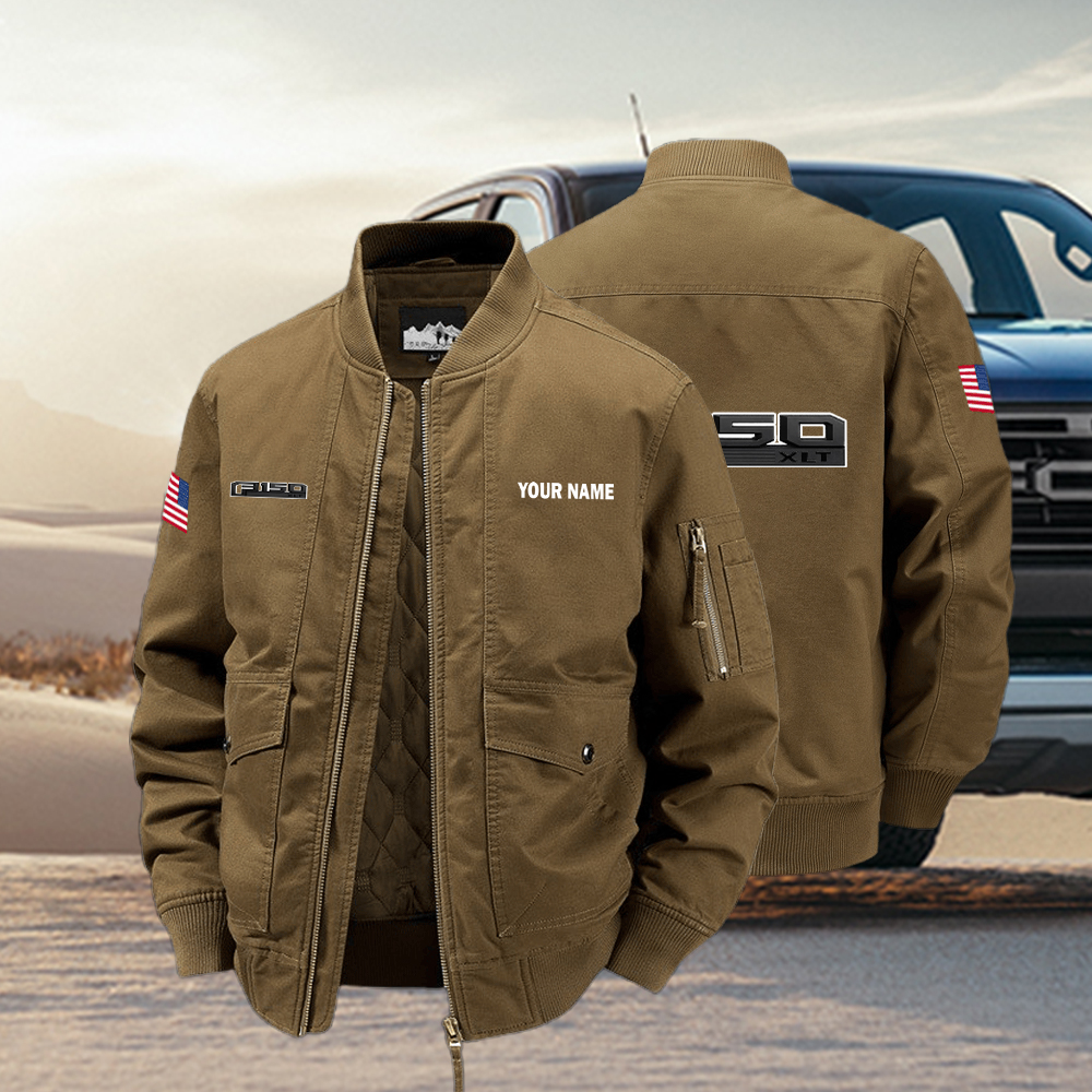 Ford F150 Bomber Jacket Custom Name - Image 2