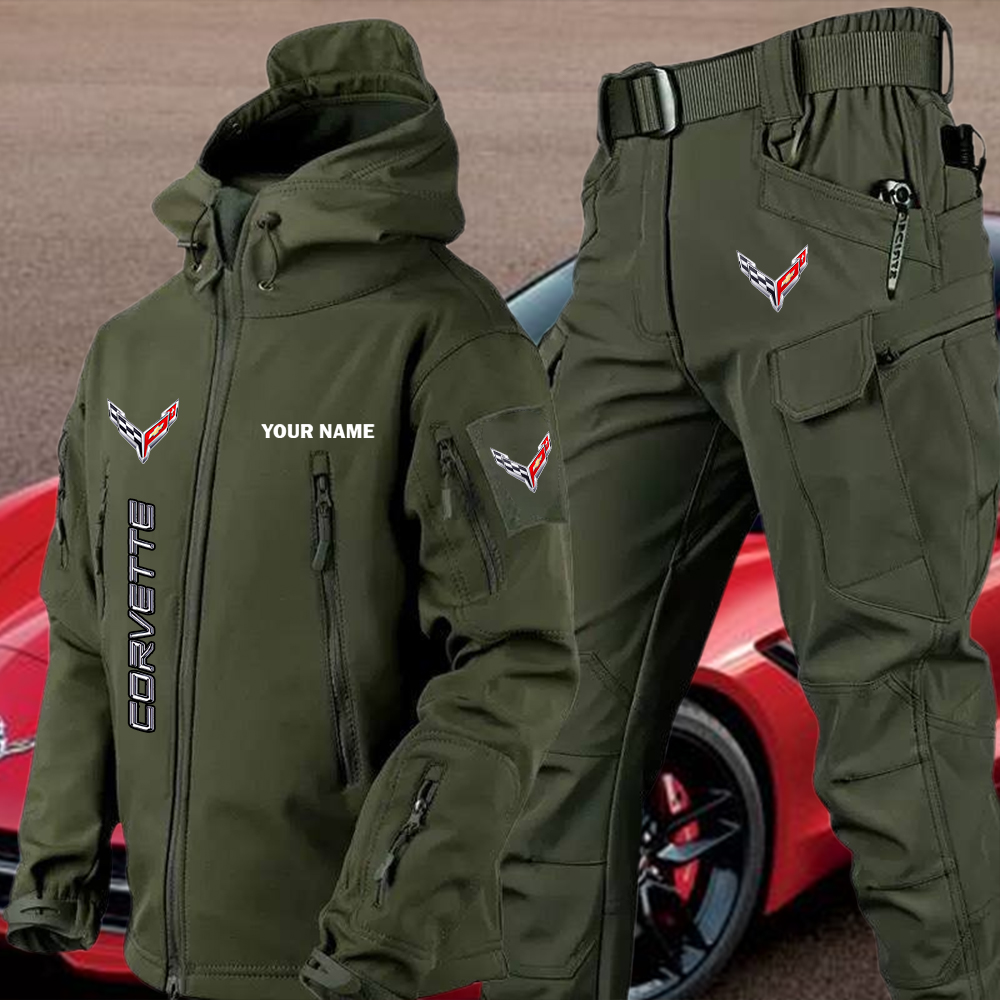 Corvette Tactical Jacket and Cargo Pant Set Customize Name - Image 2