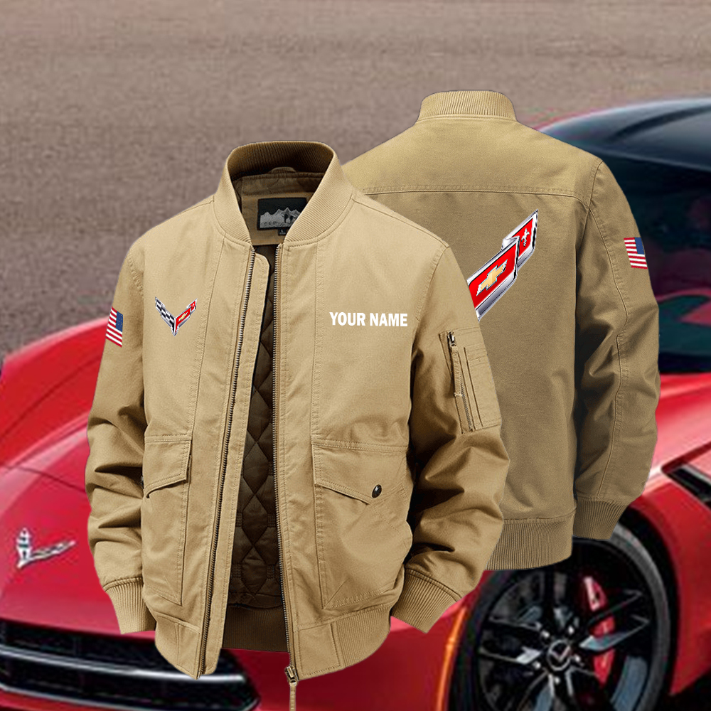 Corvette Bomber Jacket Custom Name - Image 3