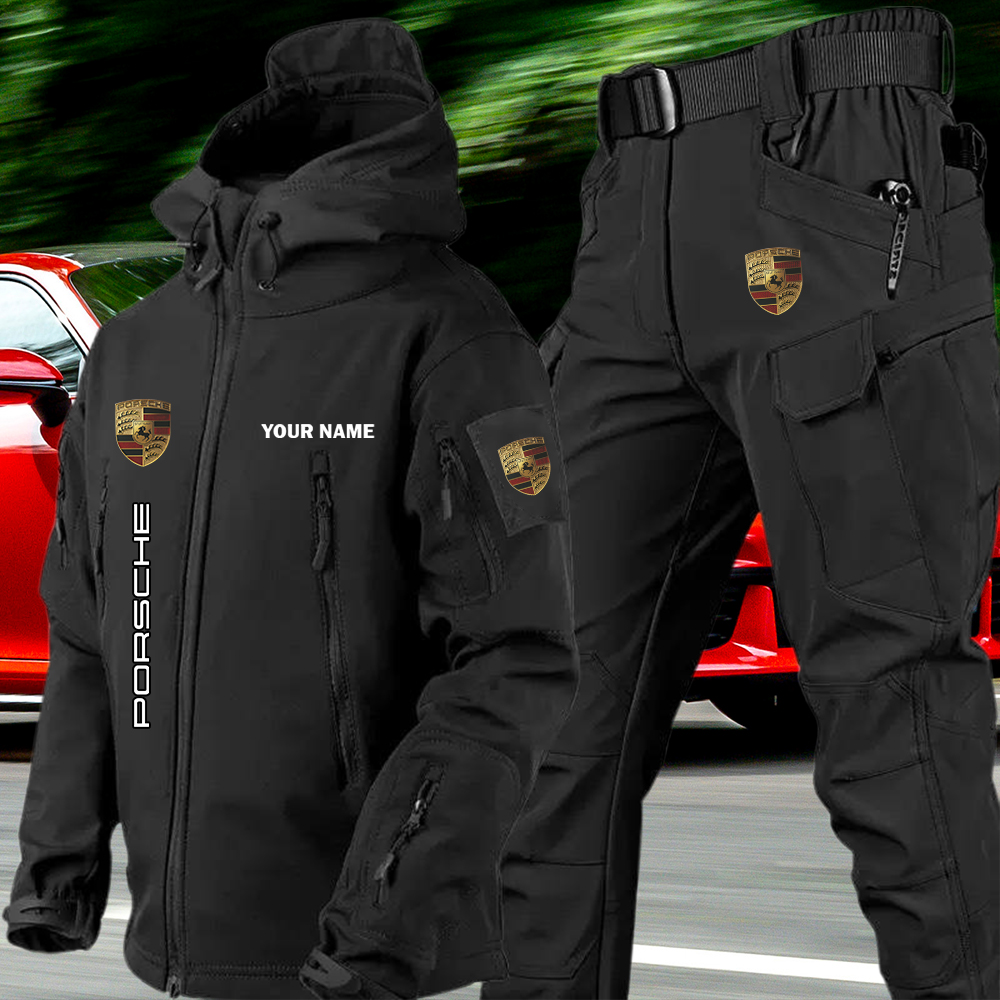 Porsche Tactical Jacket and Cargo Pant Set Customize Name - Image 3