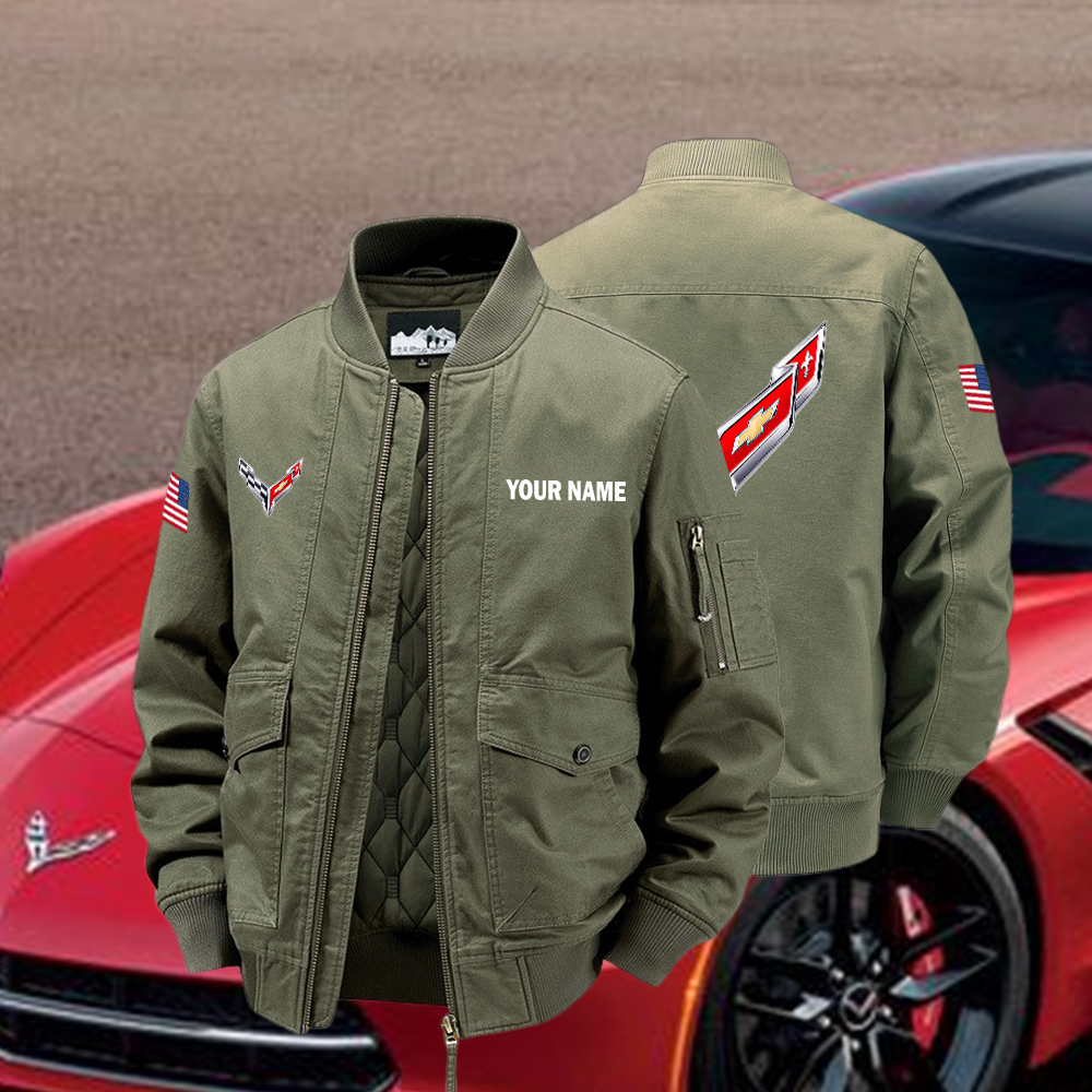 Corvette Bomber Jacket Custom Name - Image 4