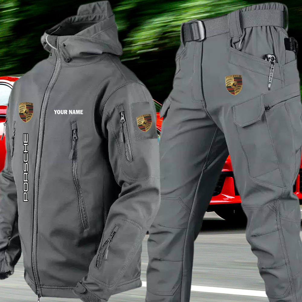 Porsche Tactical Jacket and Cargo Pant Set Customize Name - Image 4