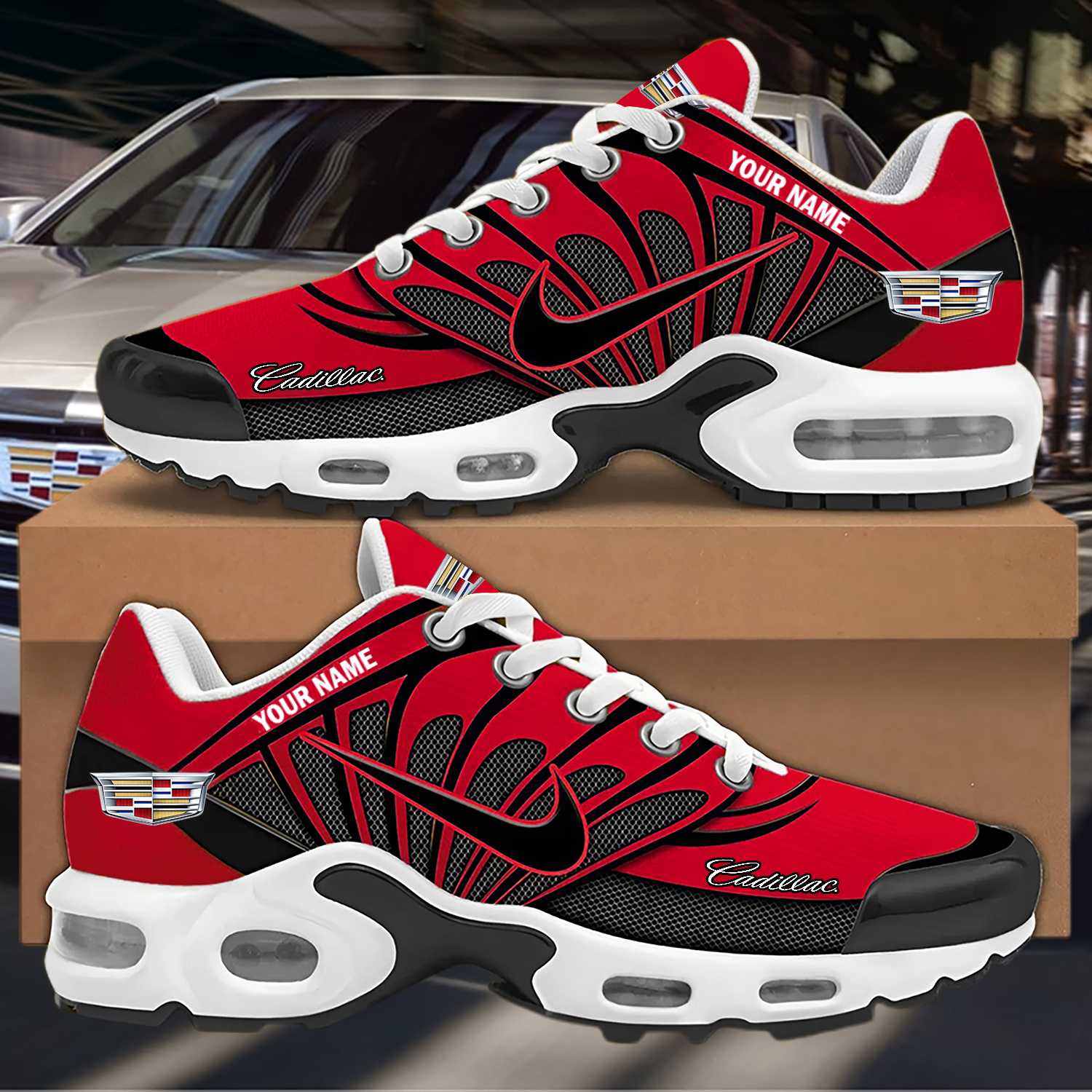 Custom Cadillac Nike Air Max Sneakers