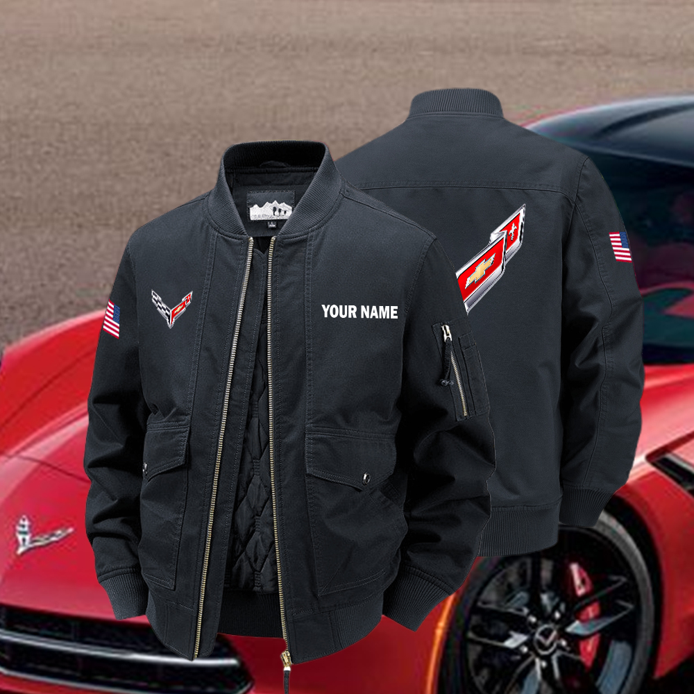 Corvette Bomber Jacket Custom Name