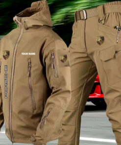Porsche Tactical Jacket and Cargo Pant Set Customize Name