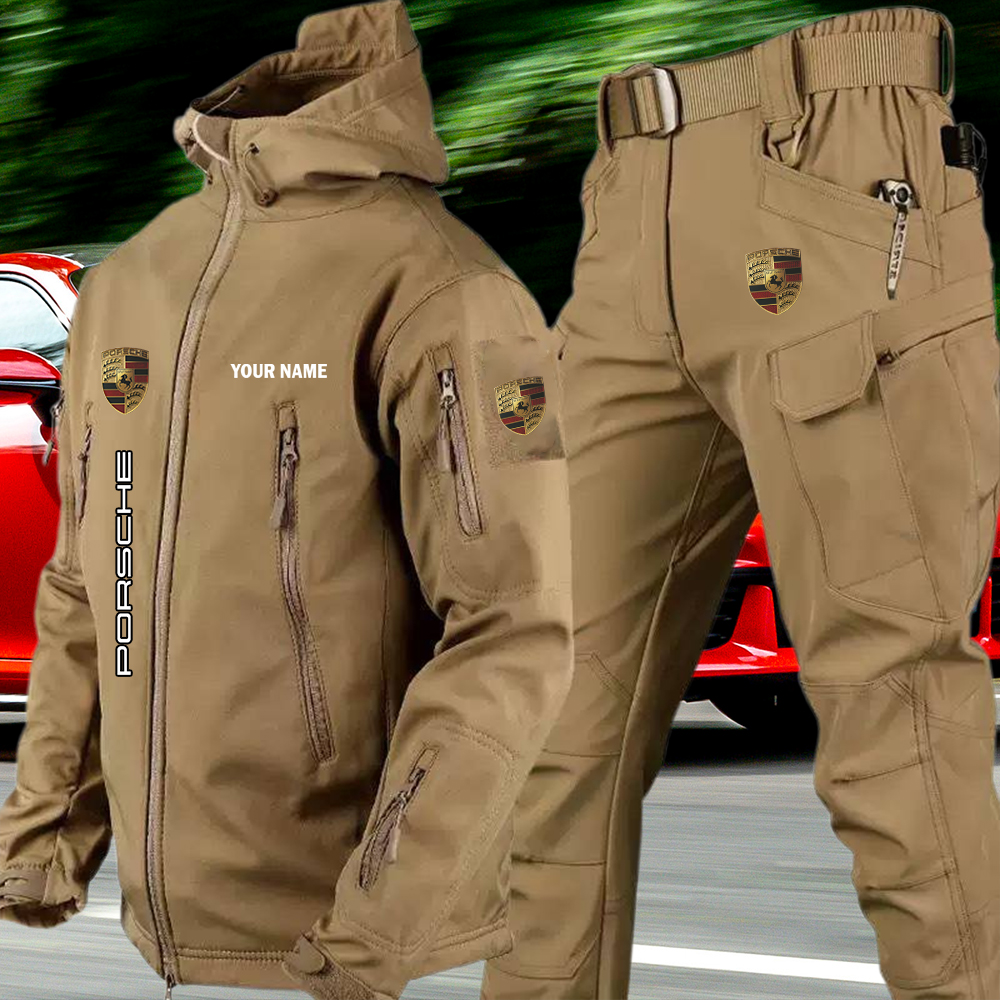 Porsche Tactical Jacket and Cargo Pant Set Customize Name