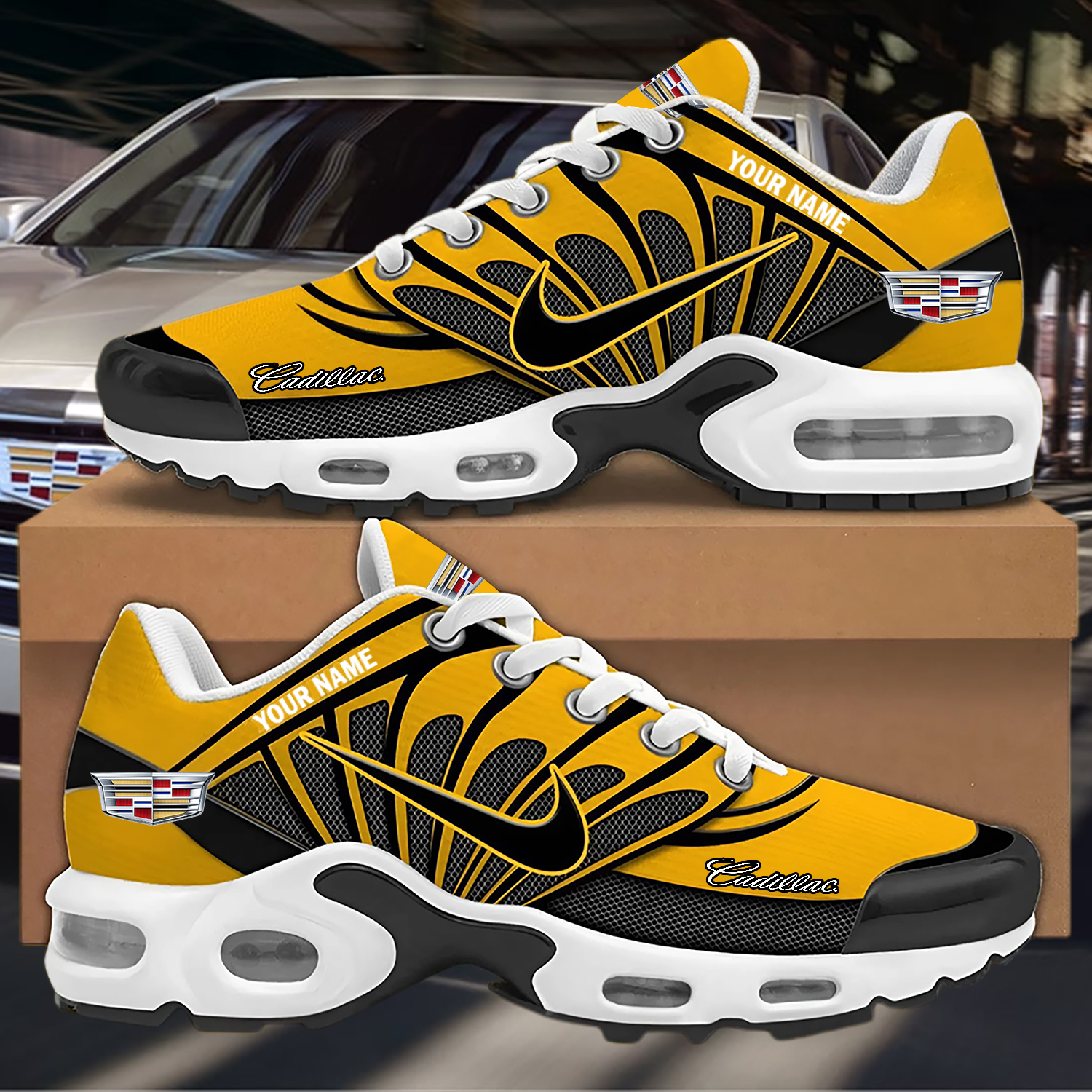 Custom Cadillac Nike Air Max Sneakers - Image 7
