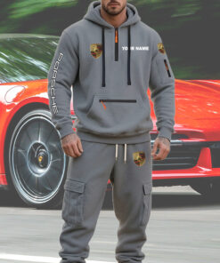Porsche Men’s Hoodie and Jogger Set Customize Name