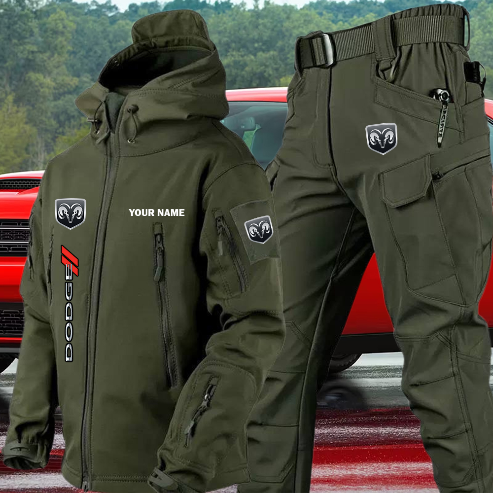 Dodge Tactical Jacket and Cargo Pant Set Customize Name - Image 2