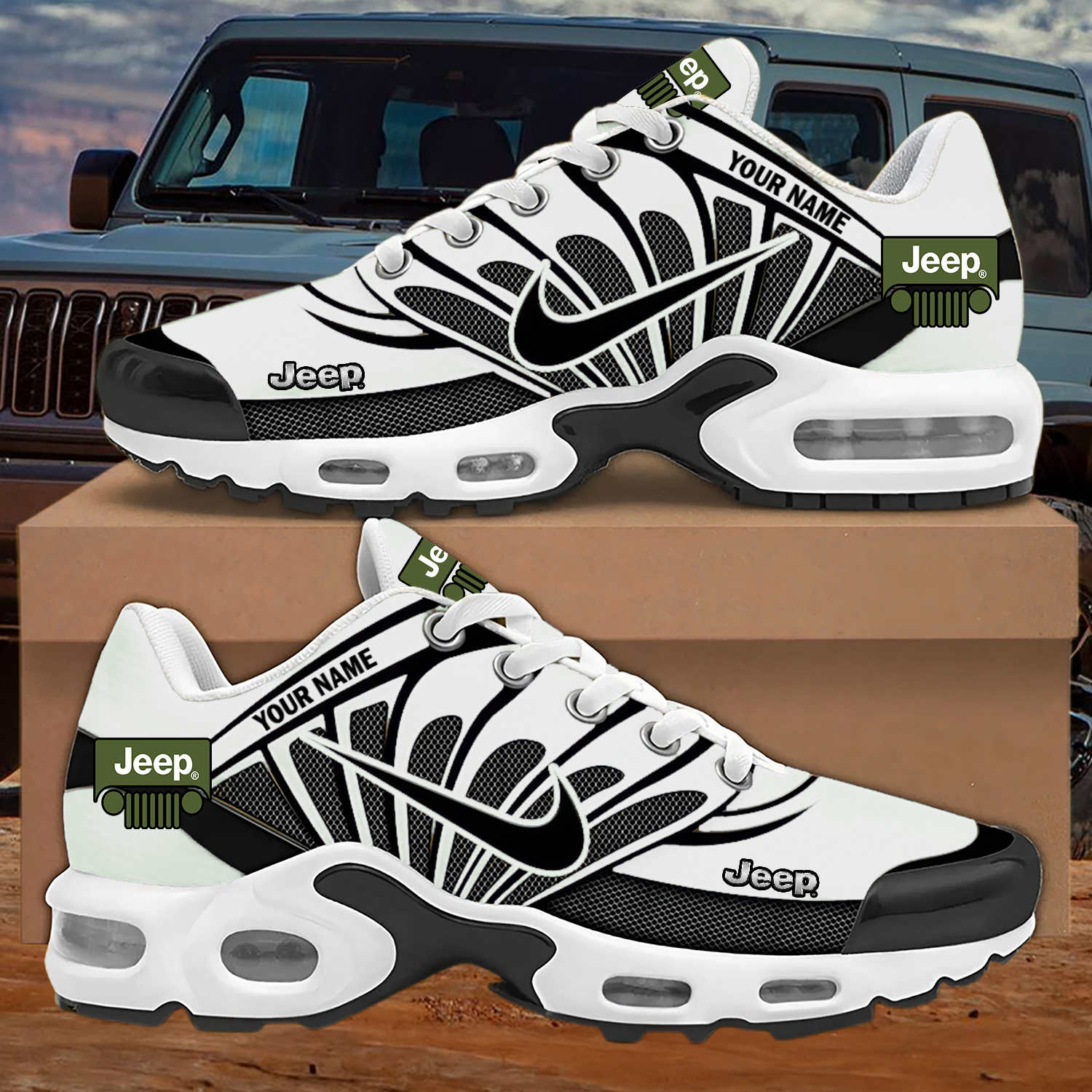 Custom Jeep Nike Air Max Sneakers - Image 2