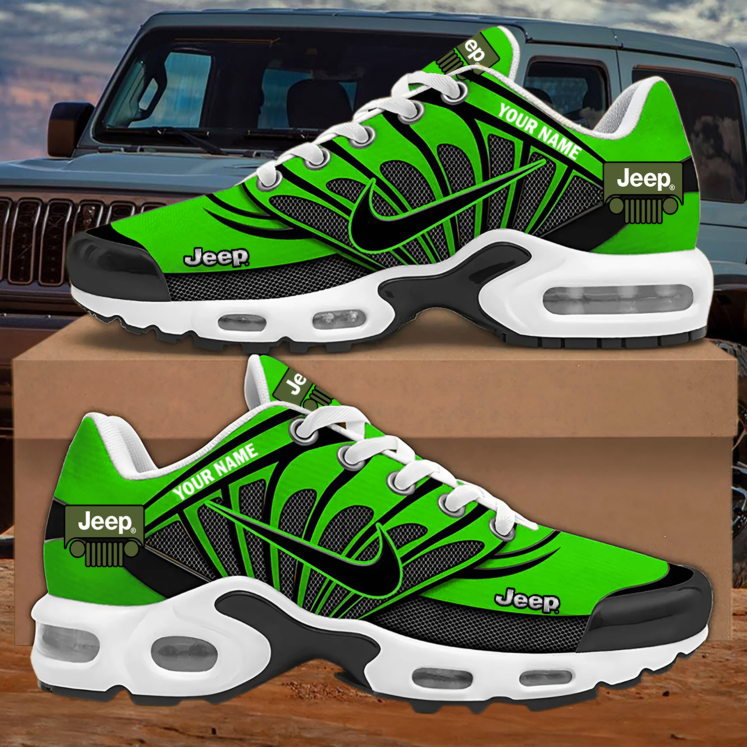 Custom Jeep Nike Air Max Sneakers - Image 3