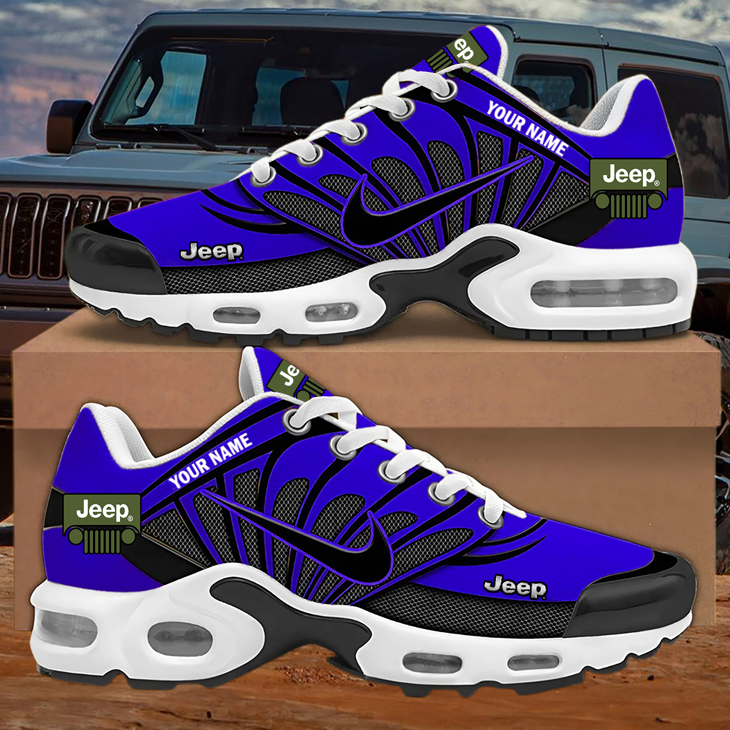Custom Jeep Nike Air Max Sneakers - Image 4
