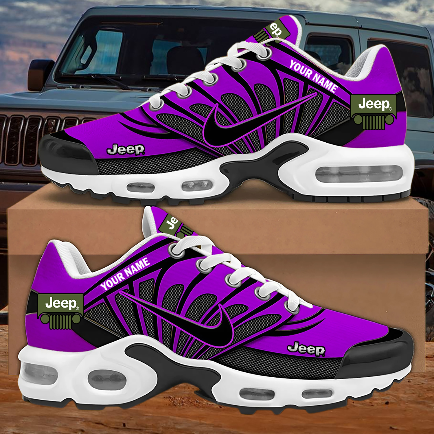 Custom Jeep Nike Air Max Sneakers - Image 5