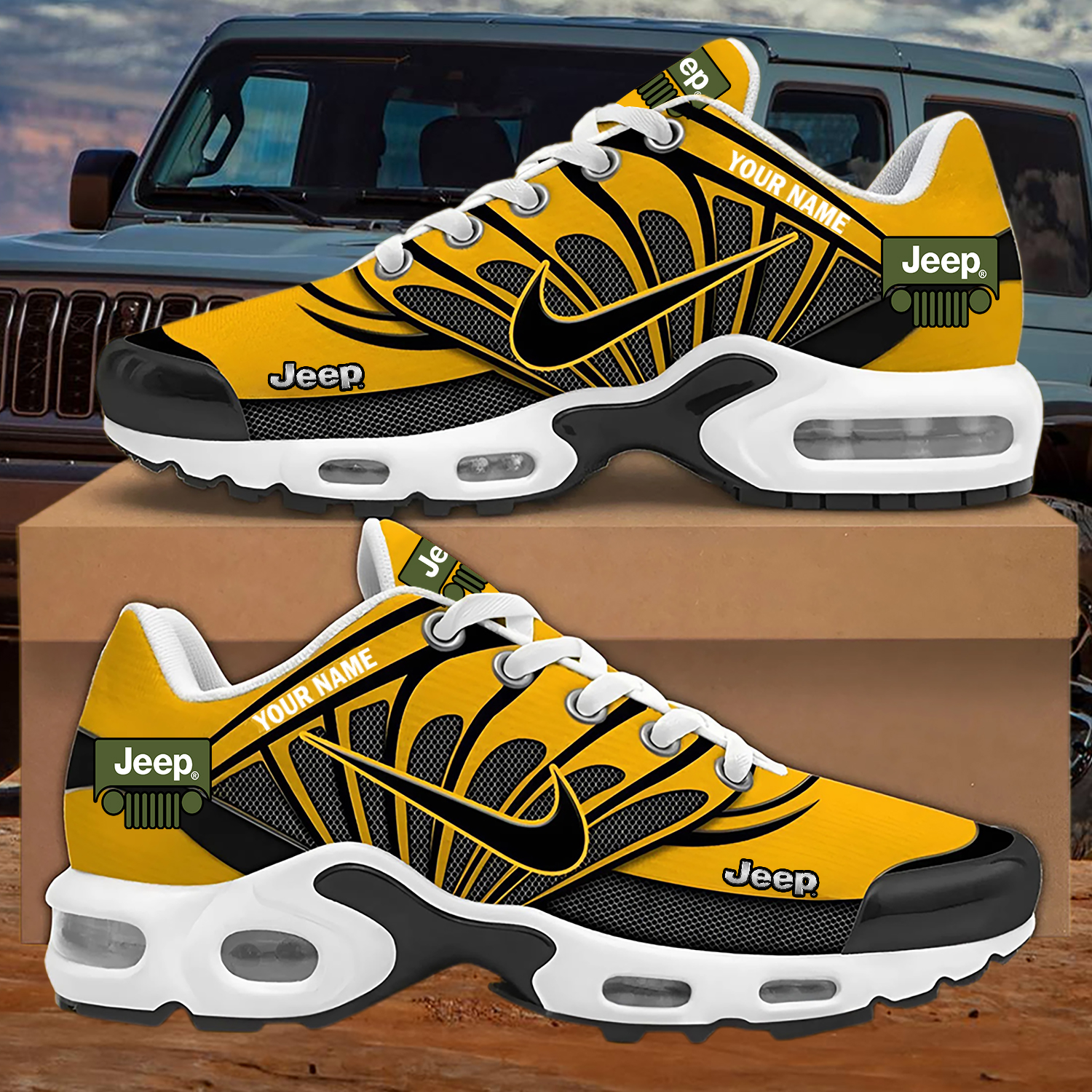 Custom Jeep Nike Air Max Sneakers - Image 7