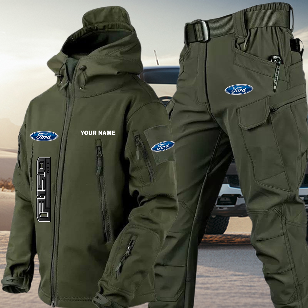 Ford F150 Tactical Jacket and Cargo Pant Set Customize Name - Image 2