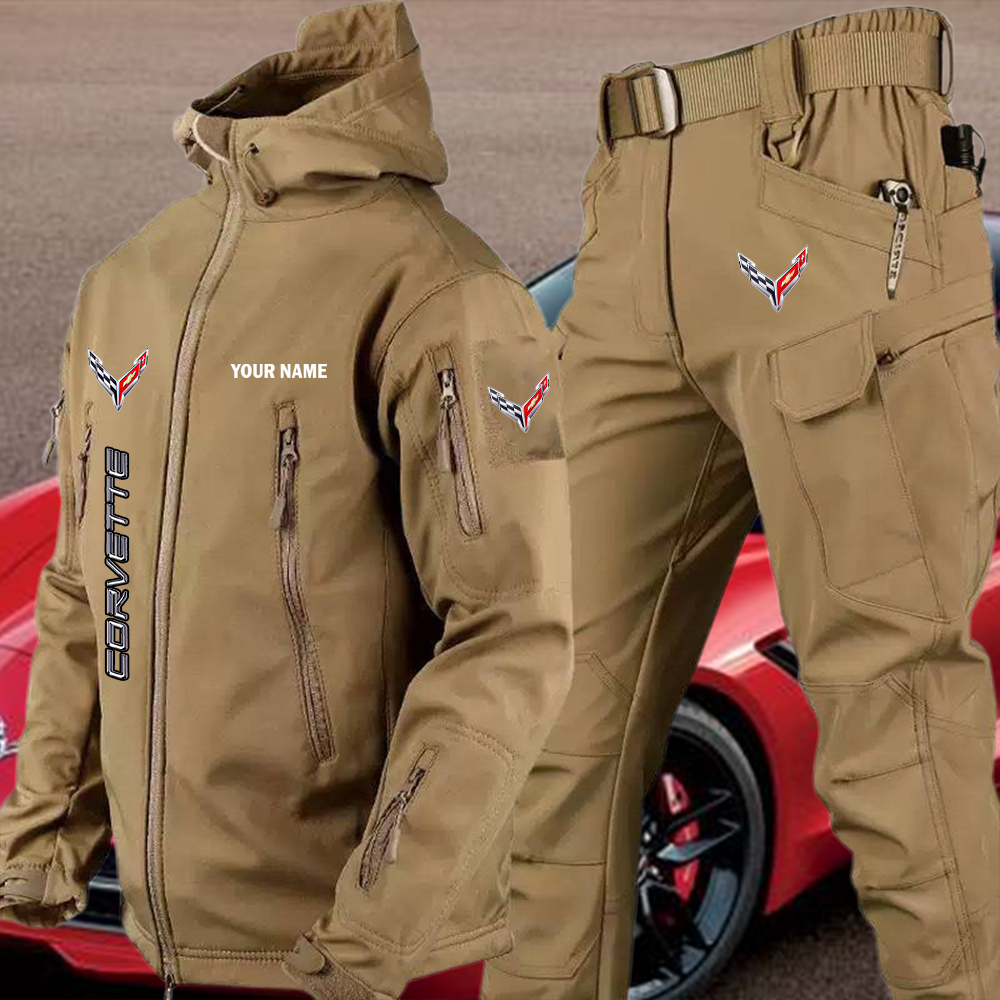 Corvette Tactical Jacket and Cargo Pant Set Customize Name
