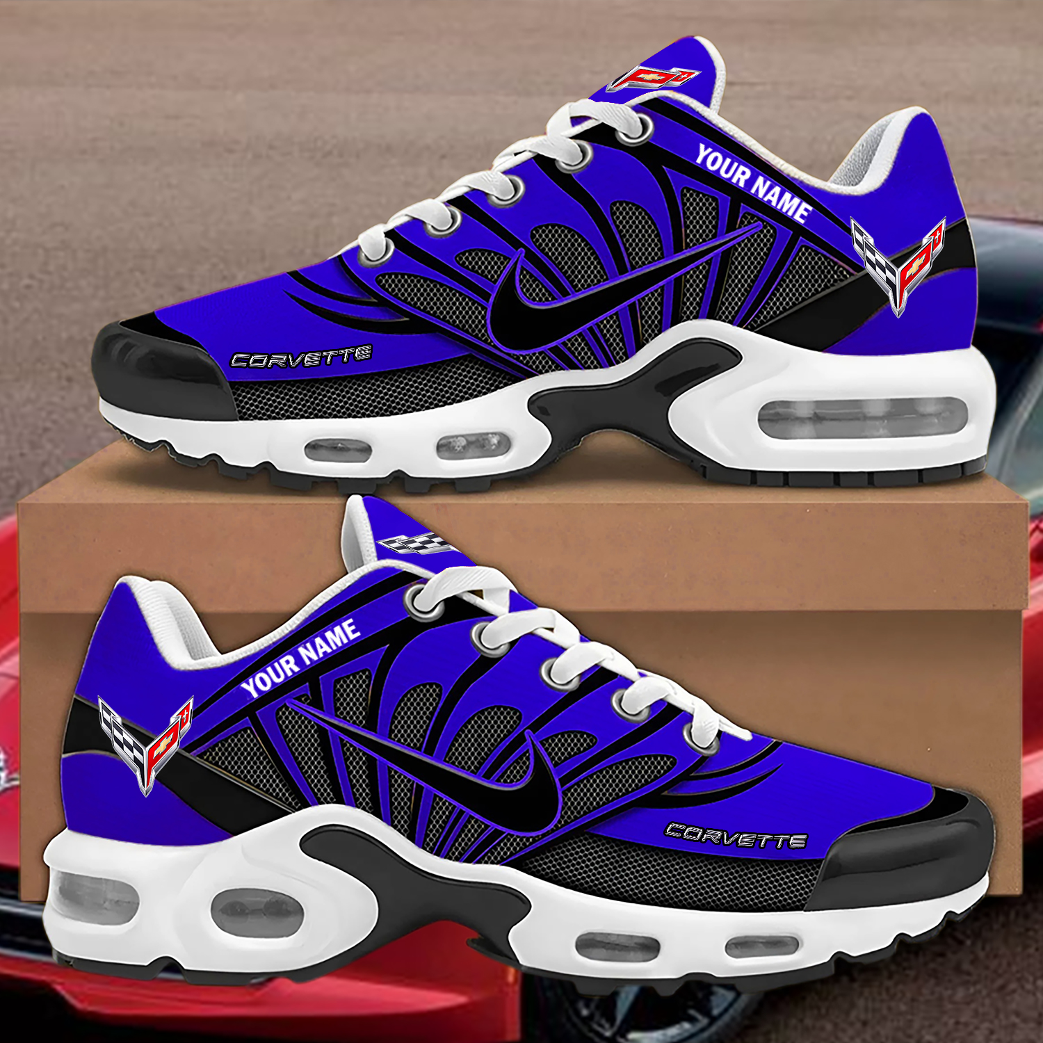 Custom Corvette Nike Air Max Sneakers - Image 5