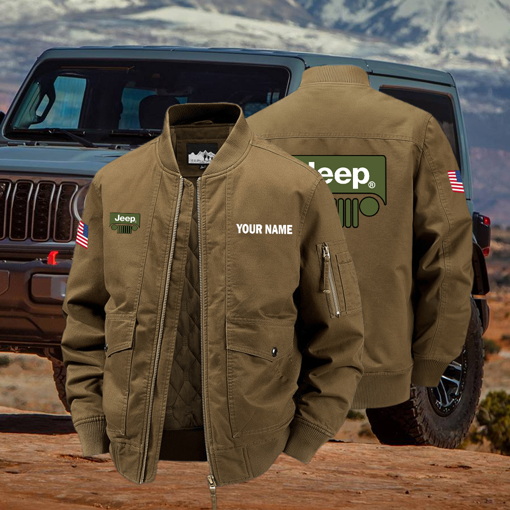 Jeep Bomber Jacket Custom Name - Image 2