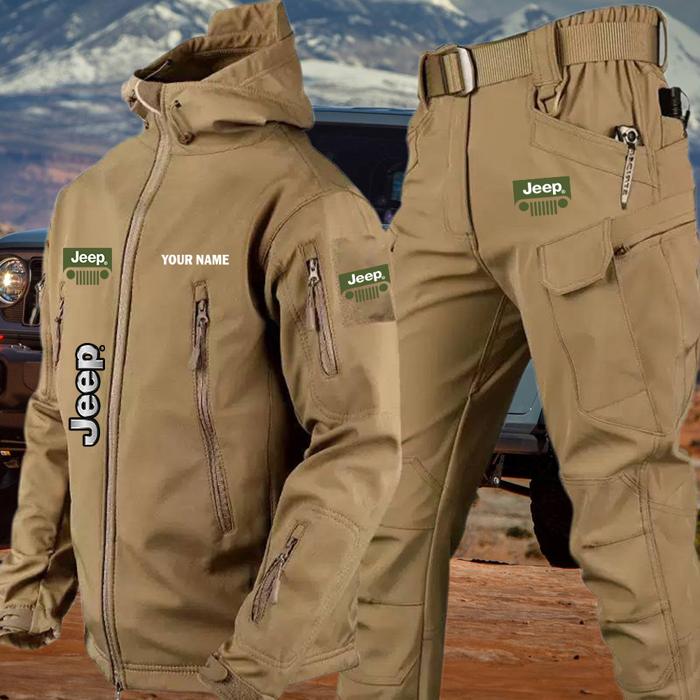 Jeep Tactical Jacket and Cargo Pant Set Customize Name