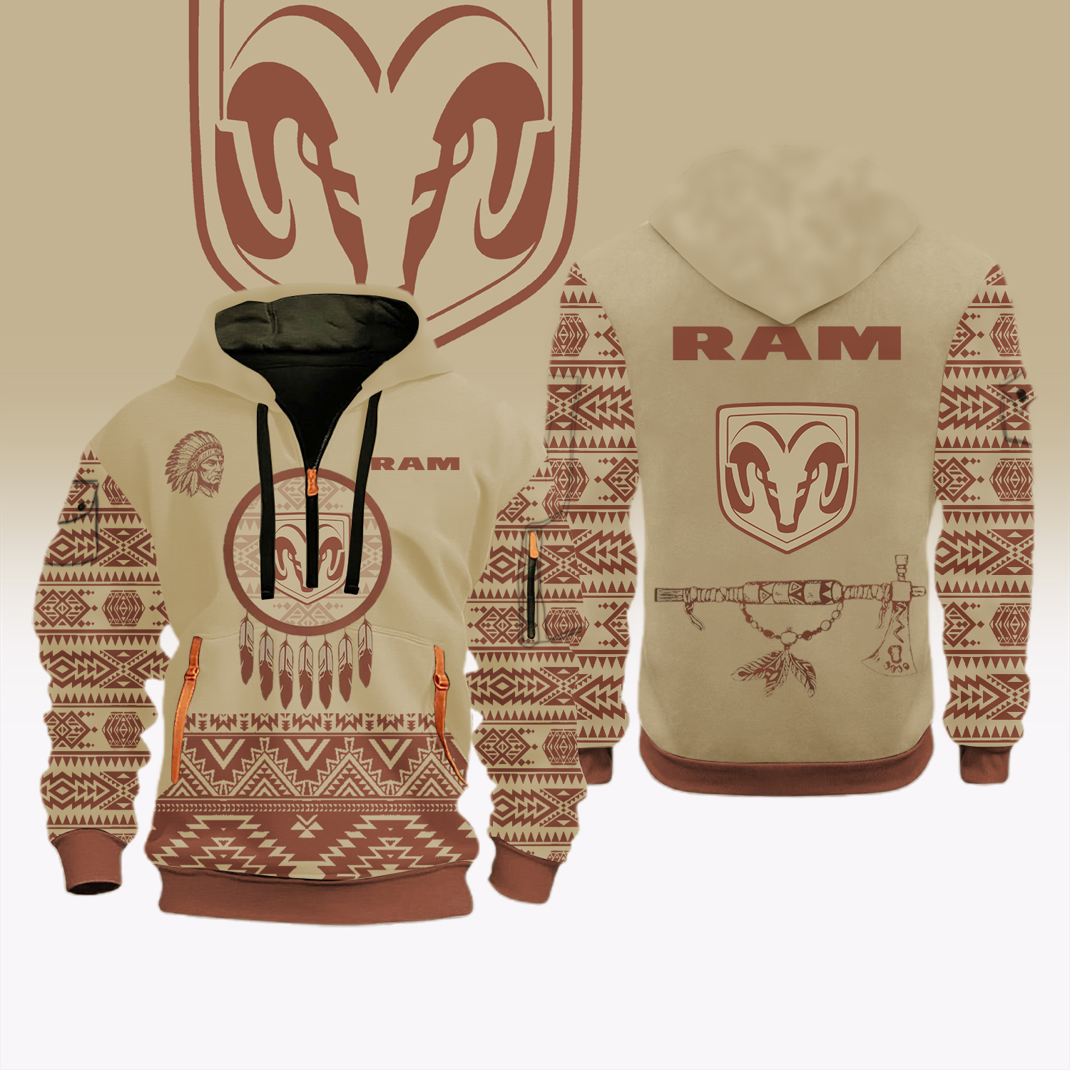 Ram Native American Heritage Month Hoodie - Image 4