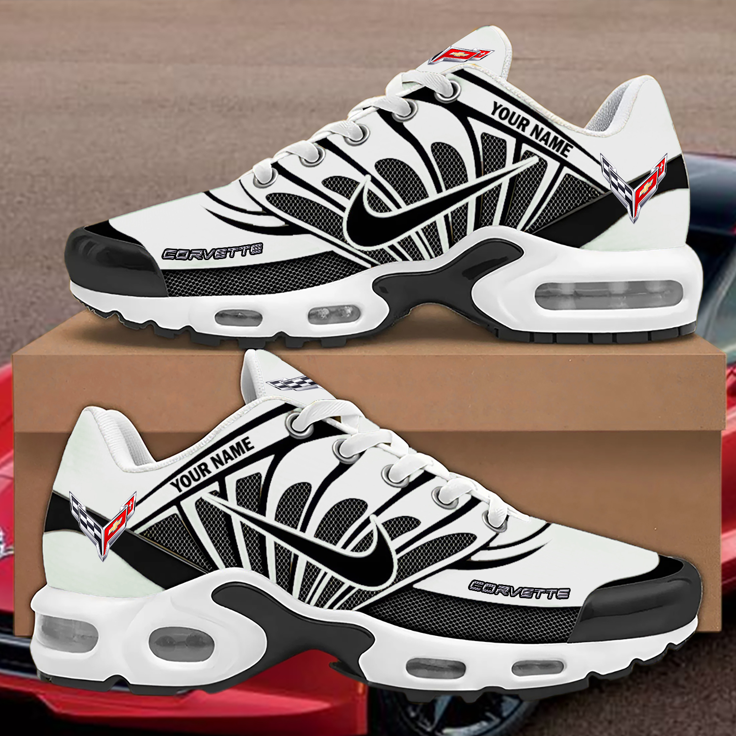 Custom Corvette Nike Air Max Sneakers - Image 7