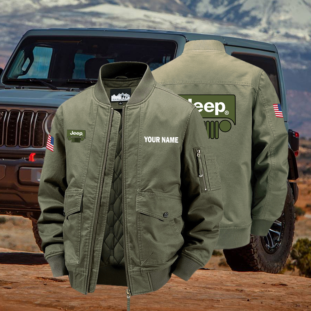 Jeep Bomber Jacket Custom Name