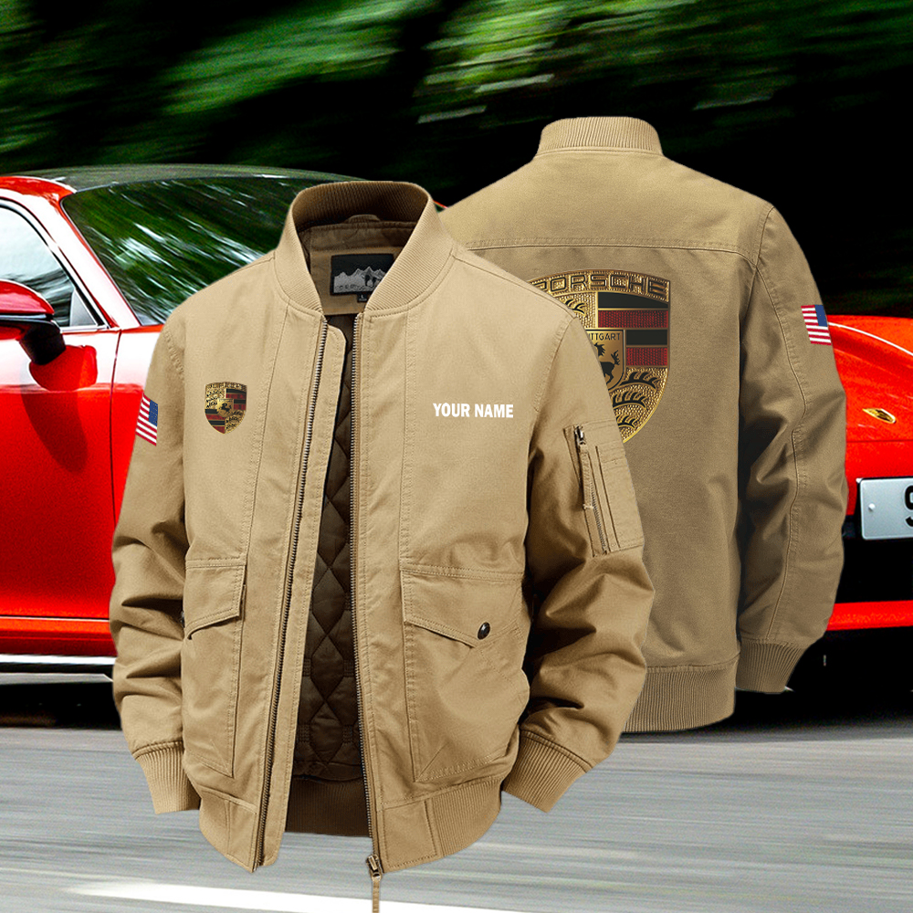 Porsche Bomber Jacket Custom Name