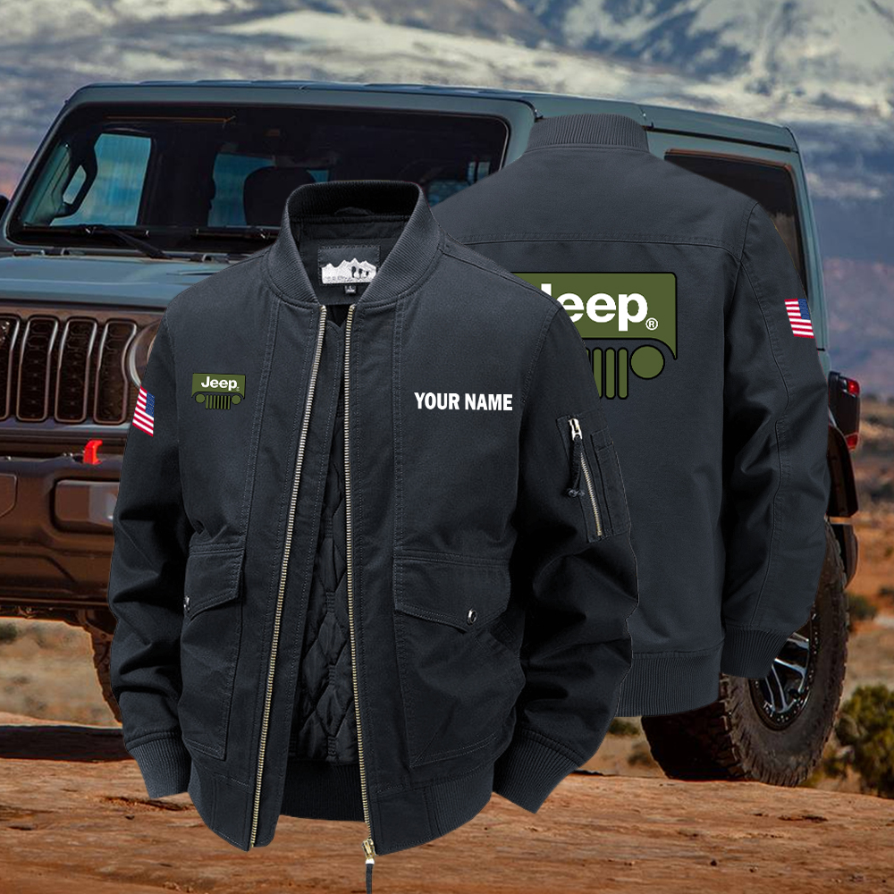 Jeep Bomber Jacket Custom Name - Image 5