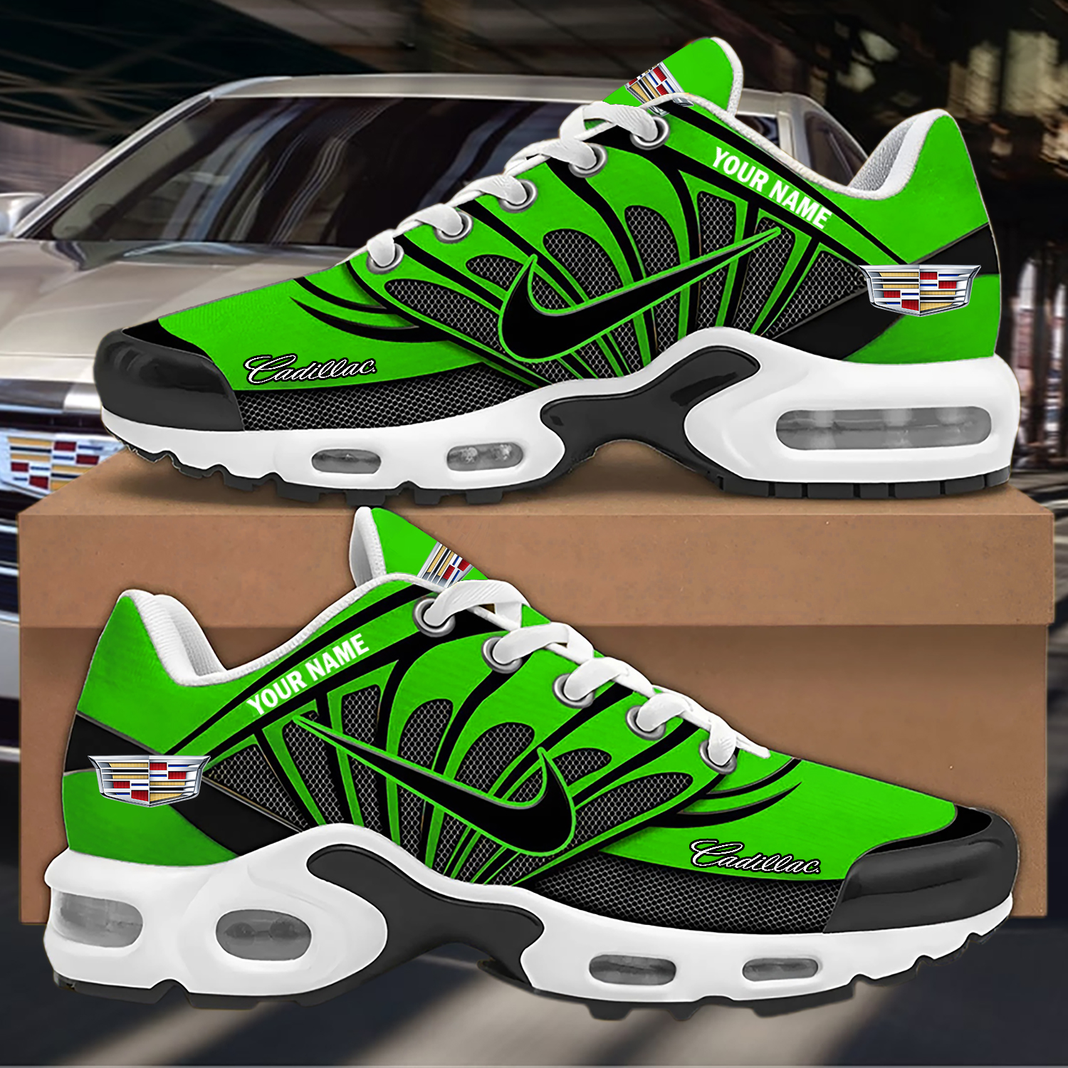 Custom Cadillac Nike Air Max Sneakers - Image 3